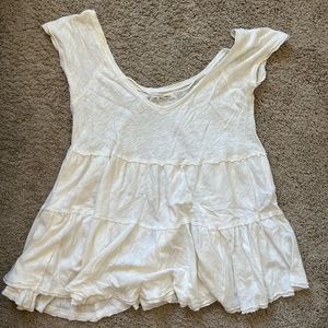 Free People cream tunic/dress! Great for summer or wearing over swimsuits!!